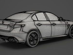 alfa romeo giulia 2016 Modèle 3D