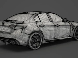 alfa romeo giulia 2016 Model 3D