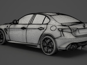 alfa romeo giulia 2016 Modèle 3D
