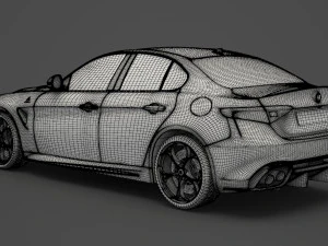 alfa romeo giulia 2016 Model 3D
