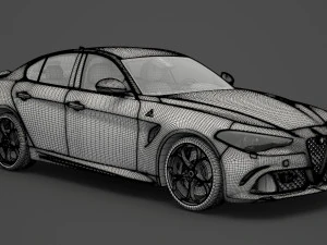 alfa romeo giulia 2016 Model 3D