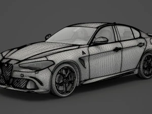 alfa romeo giulia 2016 Model 3D