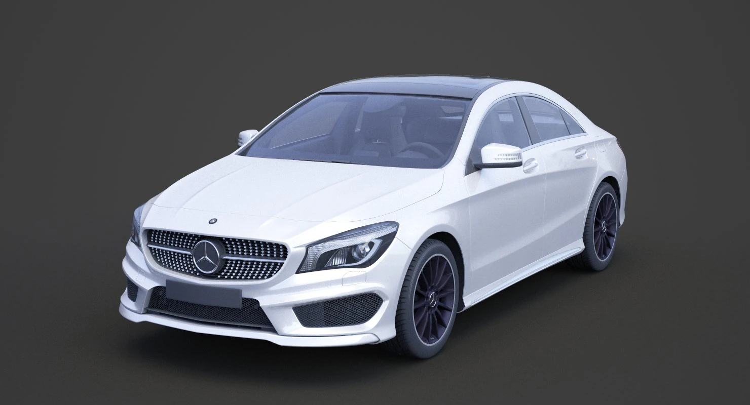 mercedes-benz cla-class amg 2014 3D Model .c4d .max .obj .3ds .fbx .stl .blend