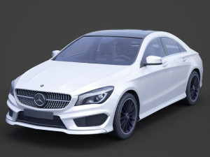 mercedes-benz cla-class amg 2014 3D Model