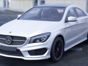 mercedes-benz cla-class amg 2014 3D मॉडल