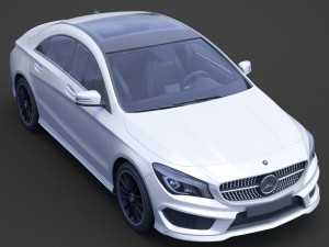 mercedes-benz cla-class amg 2014 3D मॉडल