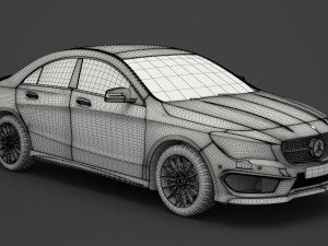 mercedes-benz cla-class amg 2014 3D मॉडल