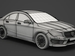 mercedes-benz cla-class amg 2014 3D Model