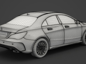 mercedes-benz cla-class amg 2014 3D मॉडल
