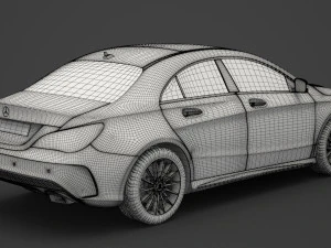 mercedes-benz cla-class amg 2014 3D Model