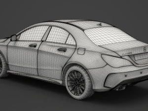 mercedes-benz cla-class amg 2014 3D Model