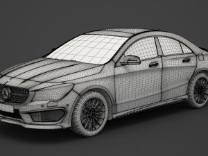 mercedes-benz cla-class amg 2014 3D मॉडल