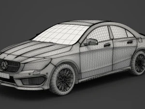 mercedes-benz cla-class amg 2014 3D Model