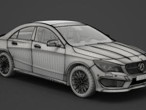 mercedes-benz cla-class amg 2014 3D मॉडल