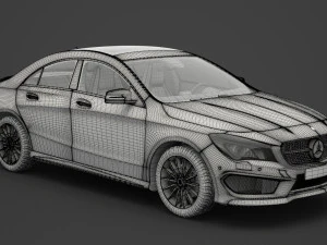 mercedes-benz cla-class amg 2014 3D Model
