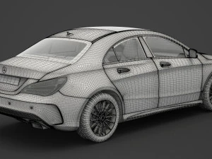 mercedes-benz cla-class amg 2014 3D Model
