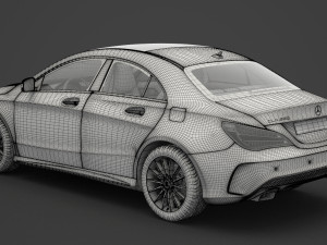 mercedes-benz cla-class amg 2014 3D मॉडल