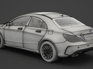 mercedes-benz cla-class amg 2014 3D Model