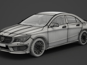 mercedes-benz cla-class amg 2014 3D मॉडल