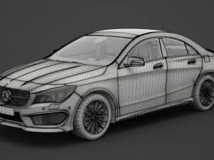mercedes-benz cla-class amg 2014 3D Model