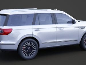 lincoln navigator black label 2017 3D मॉडल
