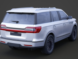 lincoln navigator black label 2017 3D मॉडल