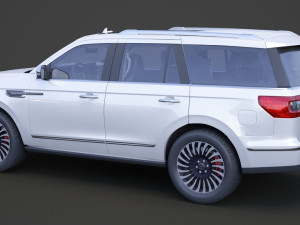lincoln navigator black label 2017 3D मॉडल