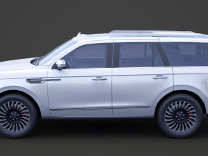 lincoln navigator black label 2017 3D मॉडल