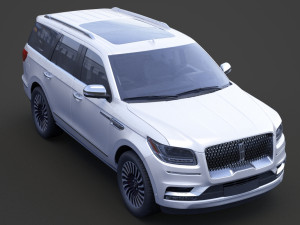 lincoln navigator black label 2017 3D मॉडल