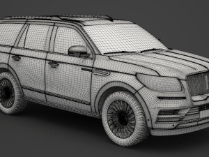 lincoln navigator black label 2017 3D मॉडल