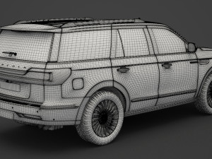 lincoln navigator black label 2017 3D मॉडल