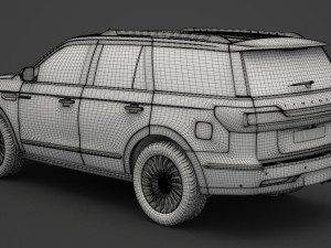 lincoln navigator black label 2017 3D मॉडल