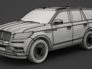 lincoln navigator black label 2017 3D मॉडल