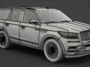 lincoln navigator black label 2017 3D मॉडल