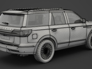 lincoln navigator black label 2017 3D मॉडल