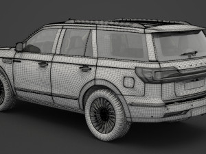 lincoln navigator black label 2017 3D मॉडल