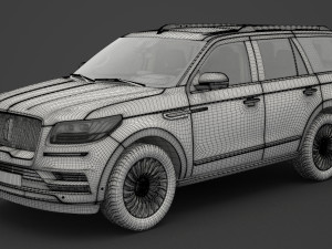 lincoln navigator black label 2017 3D मॉडल