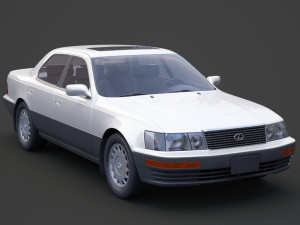 lexus ls 400 1989 3D 模型