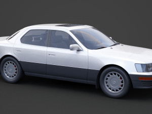 lexus ls 400 1989 3D 模型