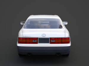 lexus ls 400 1989 3D 模型