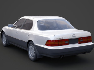 lexus ls 400 1989 3D 模型