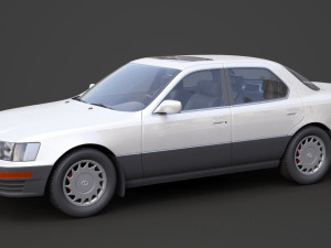 lexus ls 400 1989 3D 模型