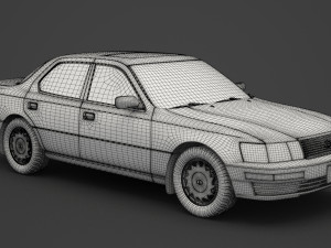 lexus ls 400 1989 3D 模型