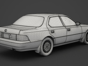 lexus ls 400 1989 3D 模型