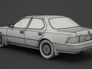lexus ls 400 1989 3D 模型