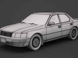 lexus ls 400 1989 3D 模型