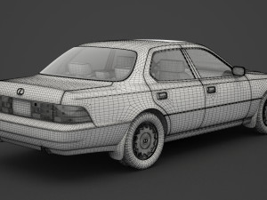 lexus ls 400 1989 3D 模型