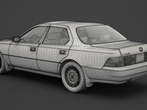 lexus ls 400 1989 3D 模型