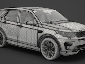 land rover discovery sport dynamic 2016 3D Модель