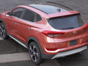 hyundai tucson 2016 Modelo 3D
